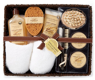 Vanilla Almond Bath Basket Gift Set