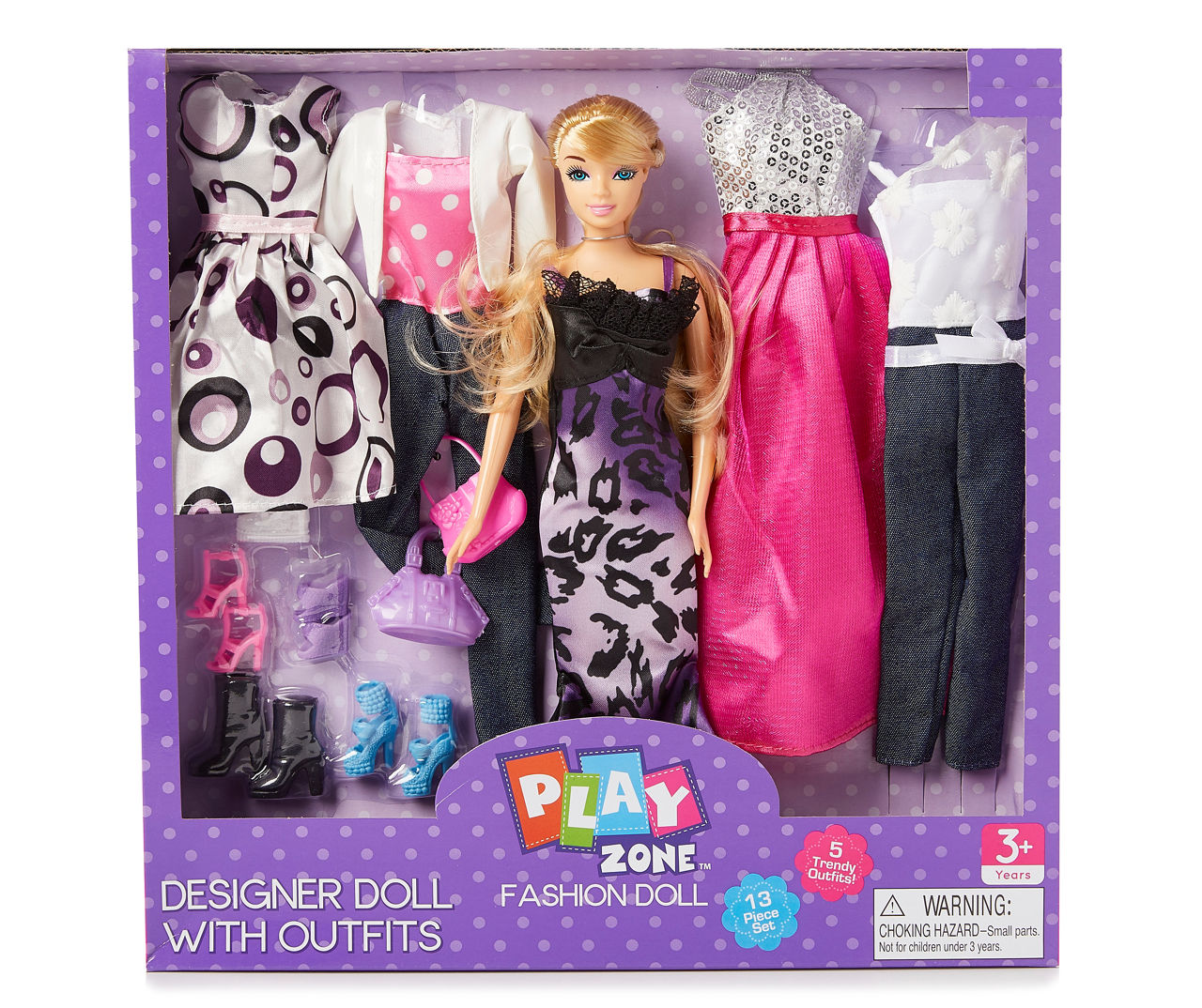 Play Zone Chic Blonde Fashion Doll Set | Big Lots