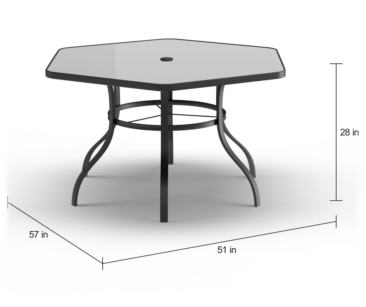 Hexagon patio dining discount set