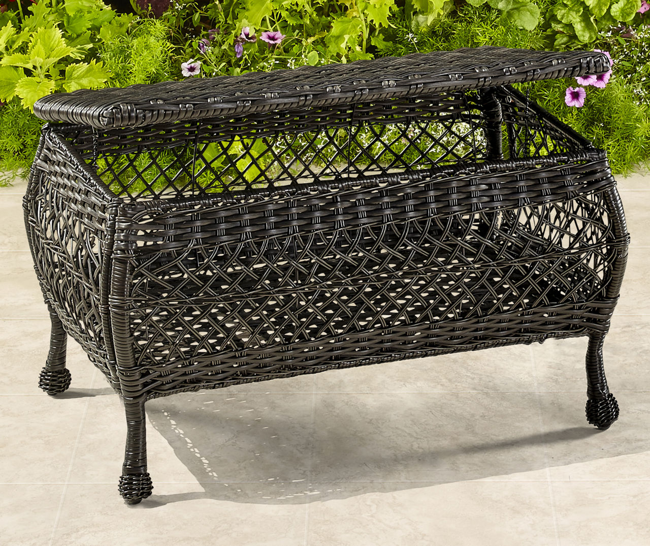 Wilson Fisher Westwood All Weather Wicker Storage Coffee Table Big Lots