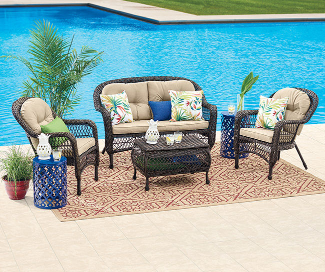 Wilson & fisher westbrook online cushioned patio seating set