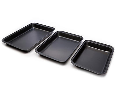 Non-Stick Roaster Pans, 3-Piece Set