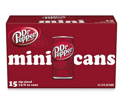 Dr Pepper, 7.5 Fl Oz Cans, 15 Pack