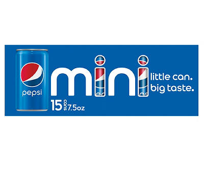 Pepsi Soda Cola 7.5 Fl Oz 15 Count