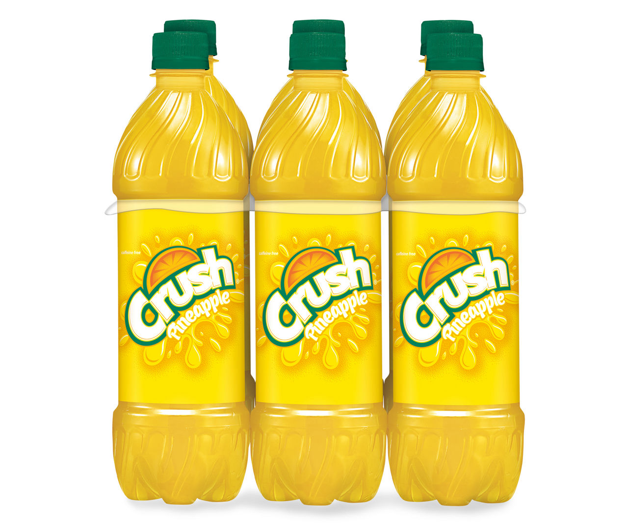 Crush Crush Pineapple Soda, 0.5 L Bottles, 6 Pack Big Lots