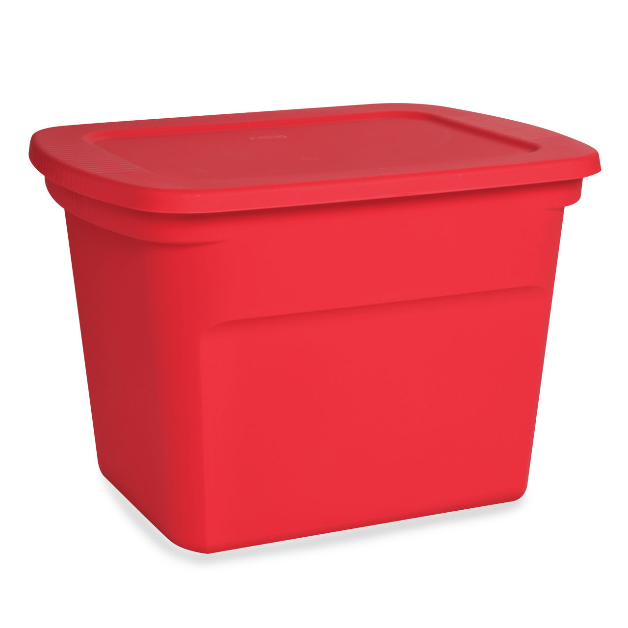 HOMZ 18 Gallon Heavy Duty Plastic Holiday Storage Totes, Green/Red (4 Pack)  - Bed Bath & Beyond - 37014325