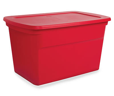 Red Storage Tote, 30 Gal.