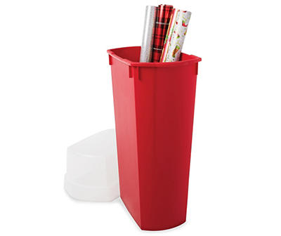 Red Wrapping Paper Storage Tote, 30