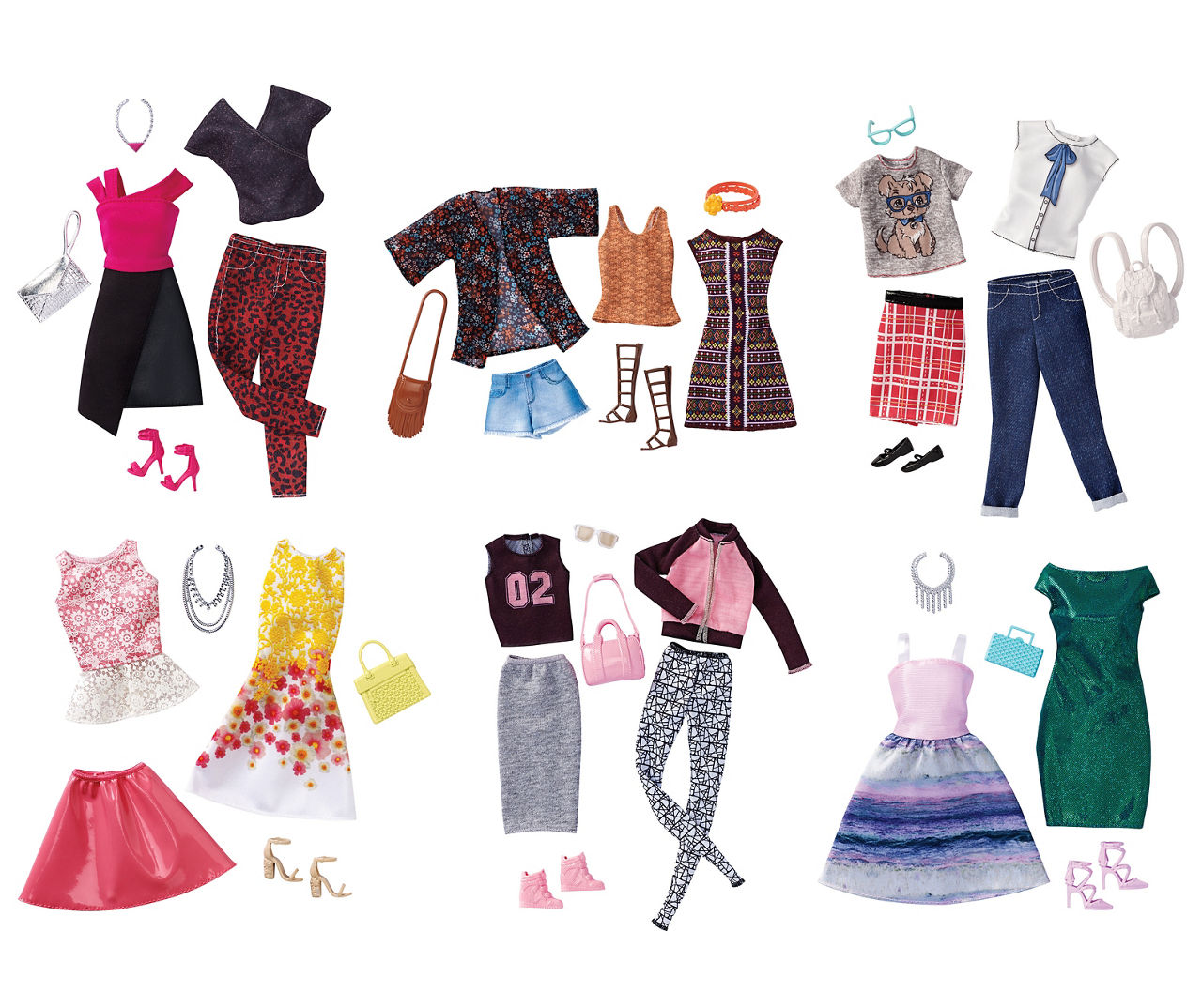 Barbie Fashion 2-Outfits & Accessories - Styles May Vary