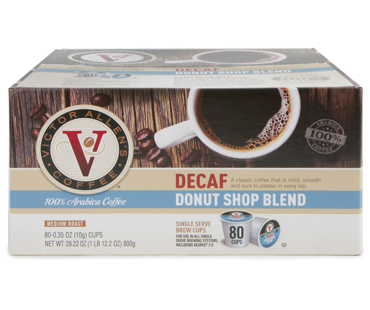 victor allen decaf donut shop k cups