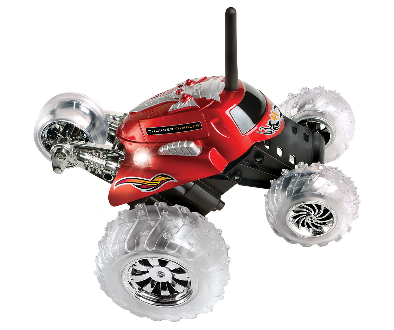 Sharper Image Remote Control Monster Spinning Car Red