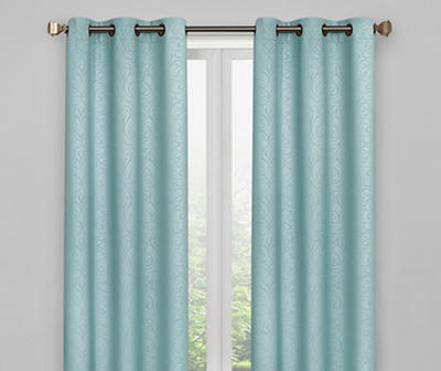 Living Colors Scroll Blackout Curtain Panel Pairs