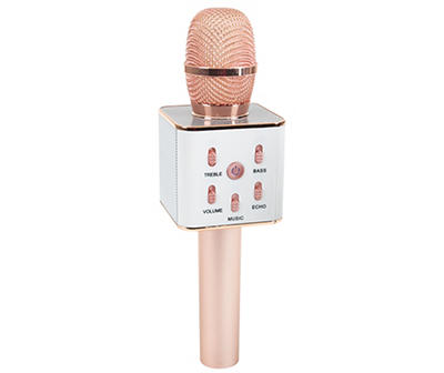 Rose Gold Bluetooth Microphone & Speaker
