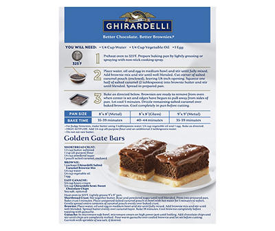 GHIRARDELLI Salted Caramel Premium Brownie Mix, 16 Oz