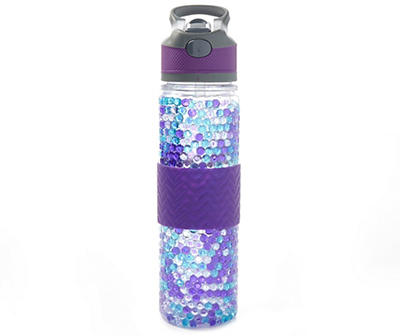 Purple & Blue Freezer Gel Sports Bottle, 18 oz. 