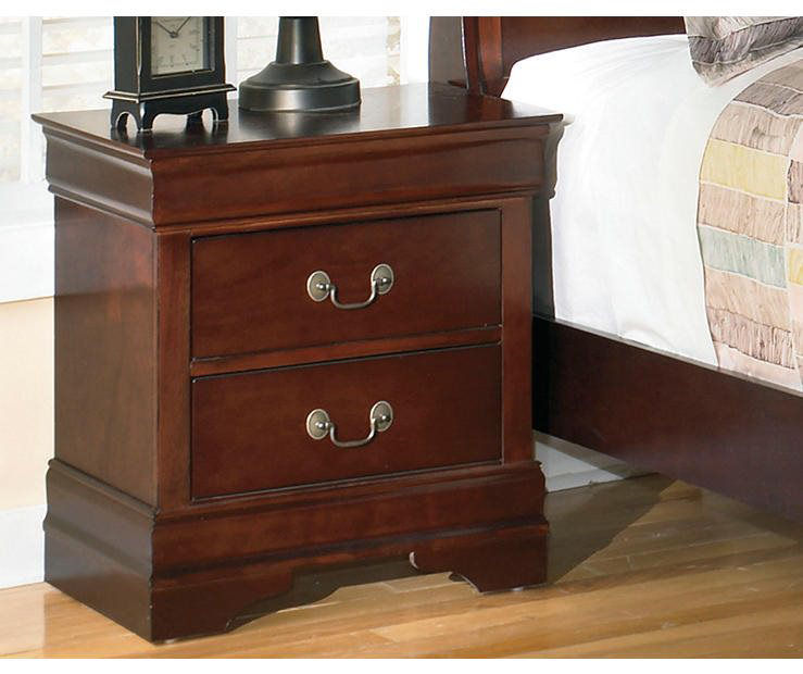 Dropship Louis Philippe Style 1pc Nightstand Of Drawers Brown