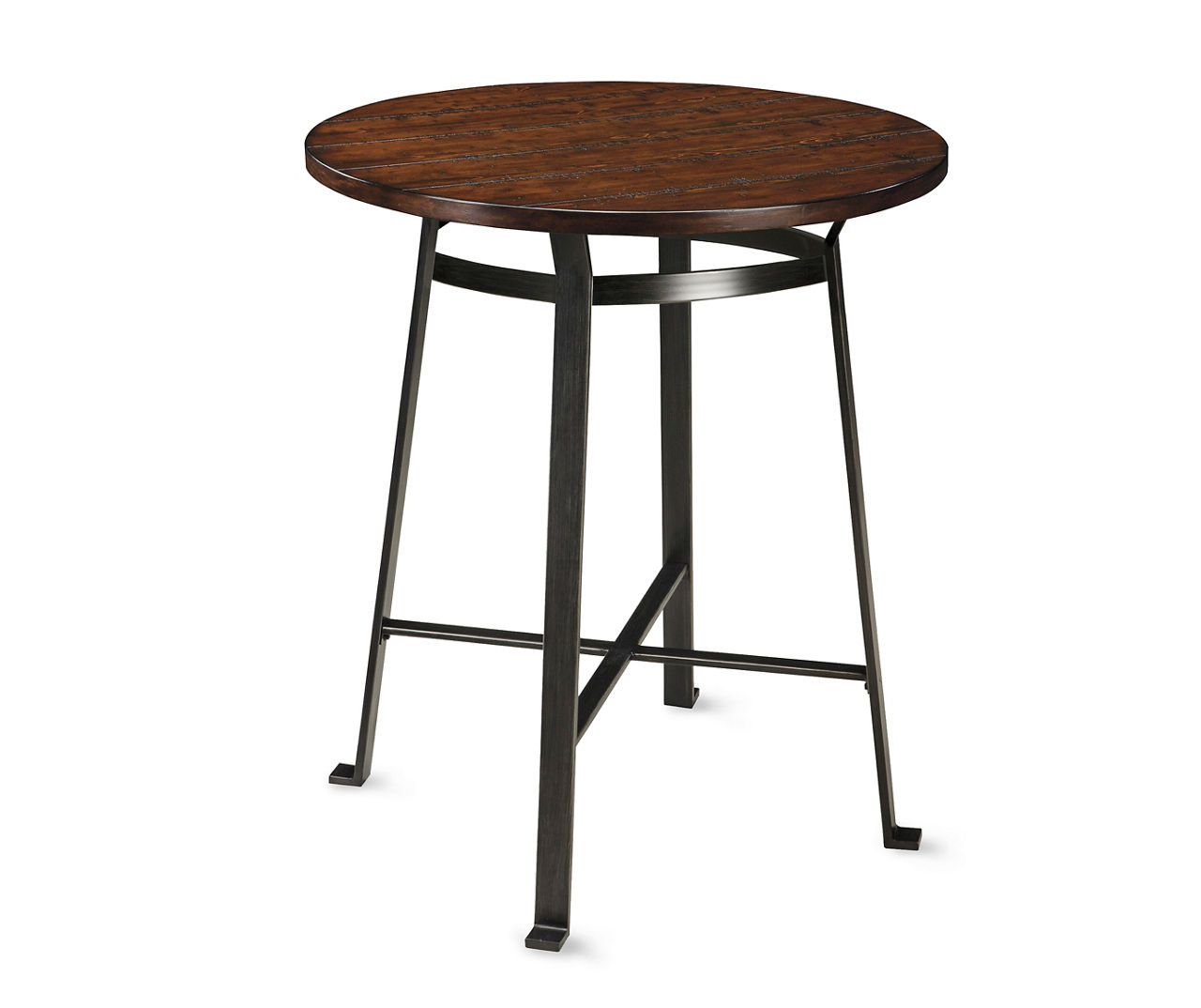 Signature Design By Ashley Challiman Rustic Brown Round Dining Pub ...