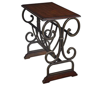 BRAUNSEN BROWN CHAIRSIDE END TABLE