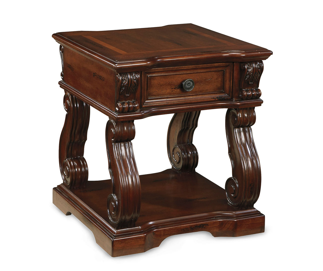 Signature Design By Ashley Alymere Rustic Brown End Table Big Lots