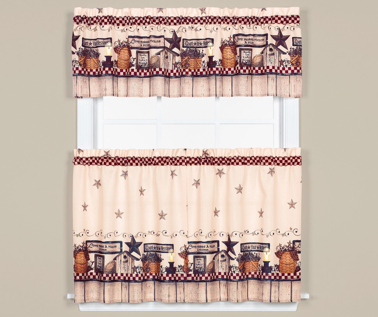 LC TIER/VALANCE MF COUNT BLESSINGS 58X36