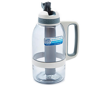 Gray Sip Back & Relax Water Bottle, 64 oz.