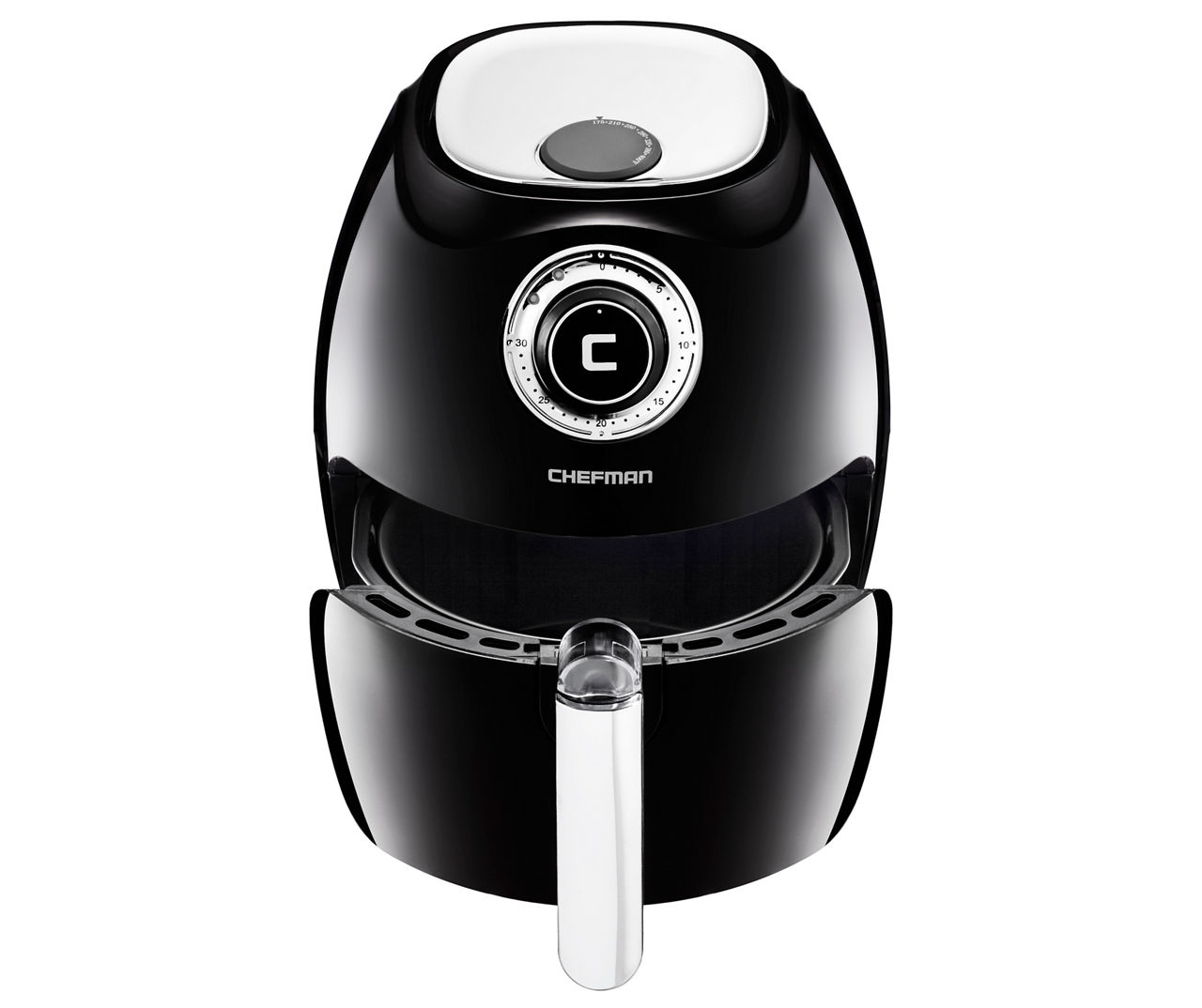 Chefman Black & Chrome 2.5L Air Fryer