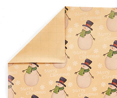 Rustic Holiday Mega Kraft Wrapping Paper Roll - Styles May Vary