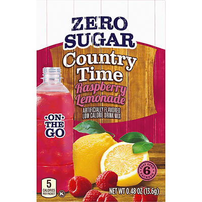 Country Time Zero Sugar Low Calorie Raspberry Lemonade Drink Mix 6 ea