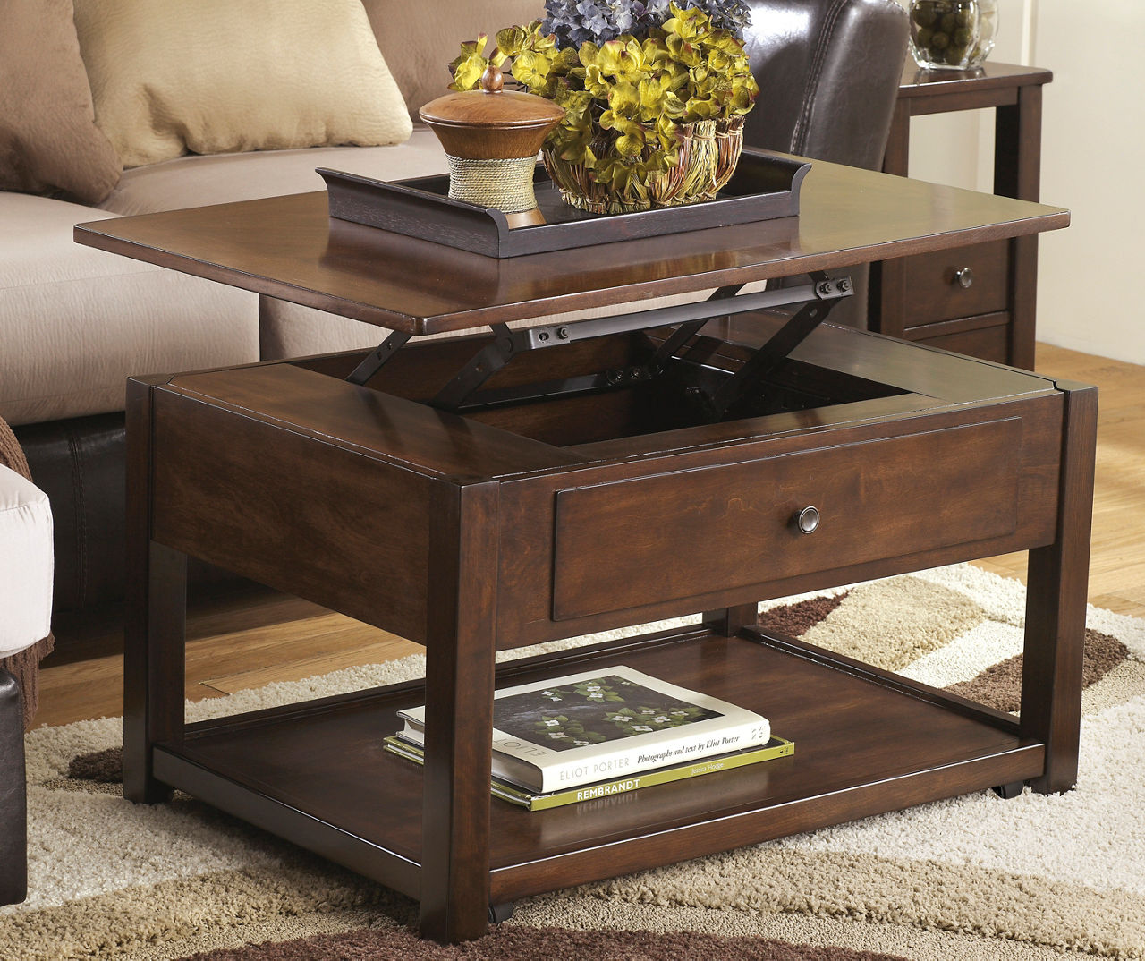 Signature Design By Ashley Marion Brown Lift-Top Coffee Table | Big Lots