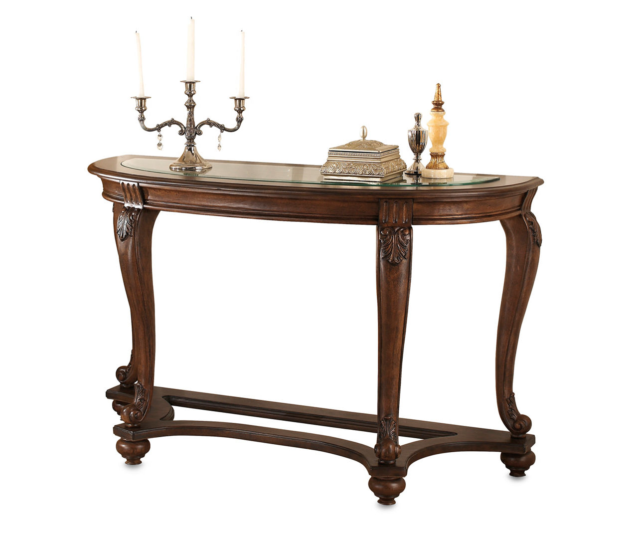 Signature Design By Ashley Norcastle Brown Sofa Console Table Big Lots