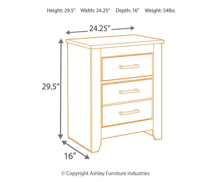 Quinden nightstand on sale