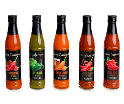 Hell's Kitchen Hot Sauce, 5-Pack