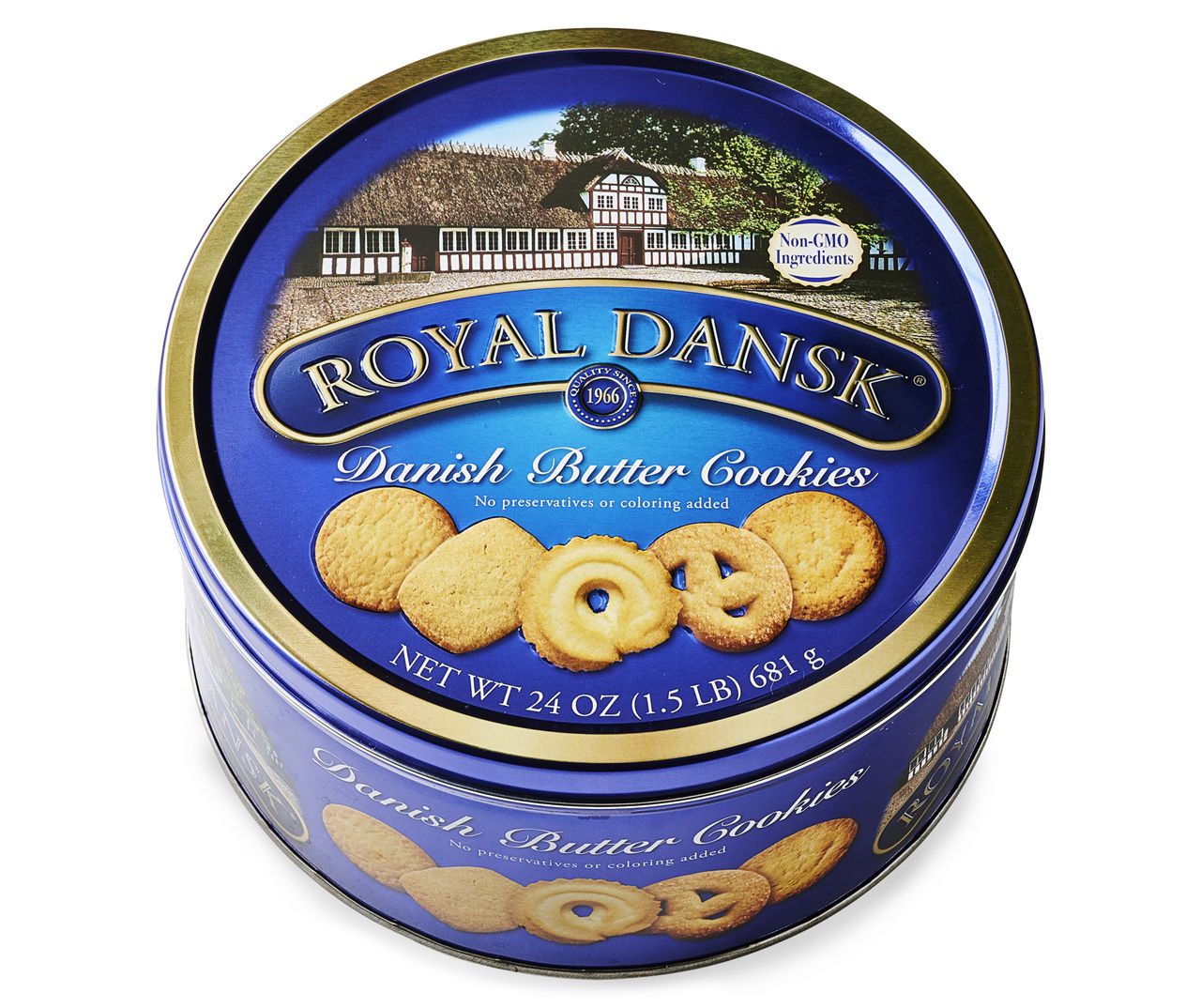 Danish Butter Cookies Tin, 24 Oz.