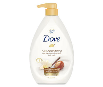 Dove Pampering Shea Butter & Vanilla Body Wash 34 fl oz
