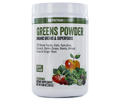 Berry Flavor Green Powder, 9.88 Oz.