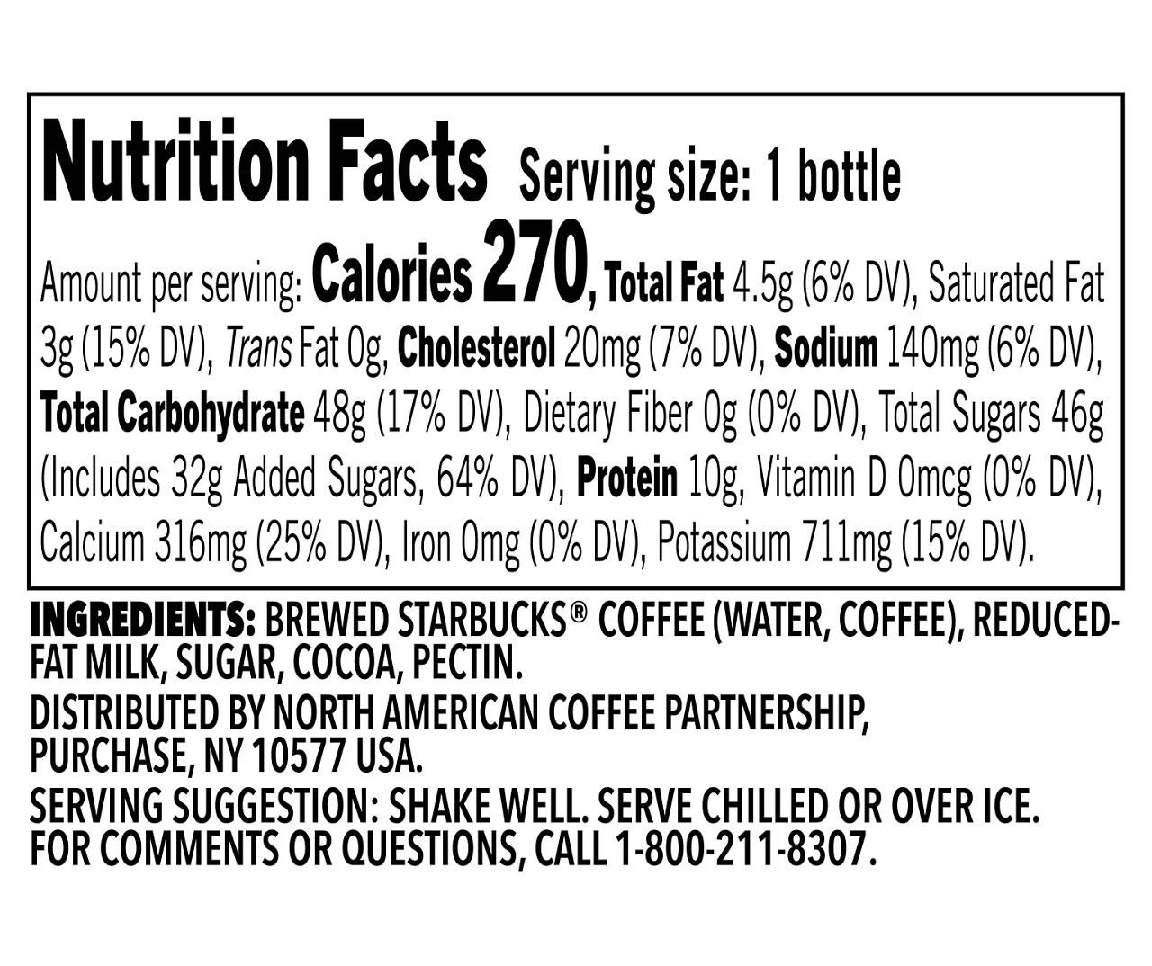 Starbucks Frappuccino Coffee Drink Mocha 13.7 oz bottle