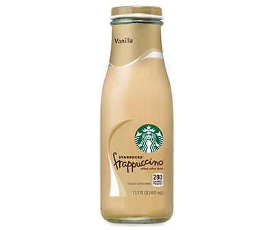 Starbucks Frappuccino Coffee Drink Vanilla 13.7 Fluid Ounce Glass Bottle