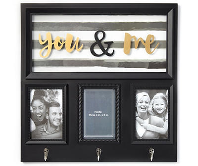 "You & Me" Collage Frame with Hooks