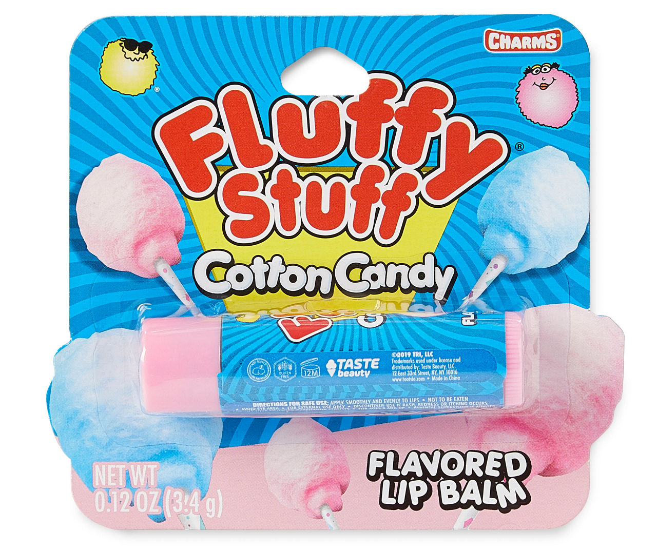 Charms Fluffy Stuff Cotton Candy - 12 count, 12 oz