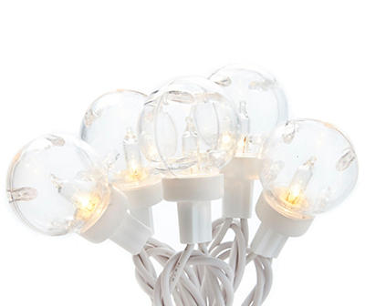 Clear Globe Light Wheel Set with White Wire, 100-Lights