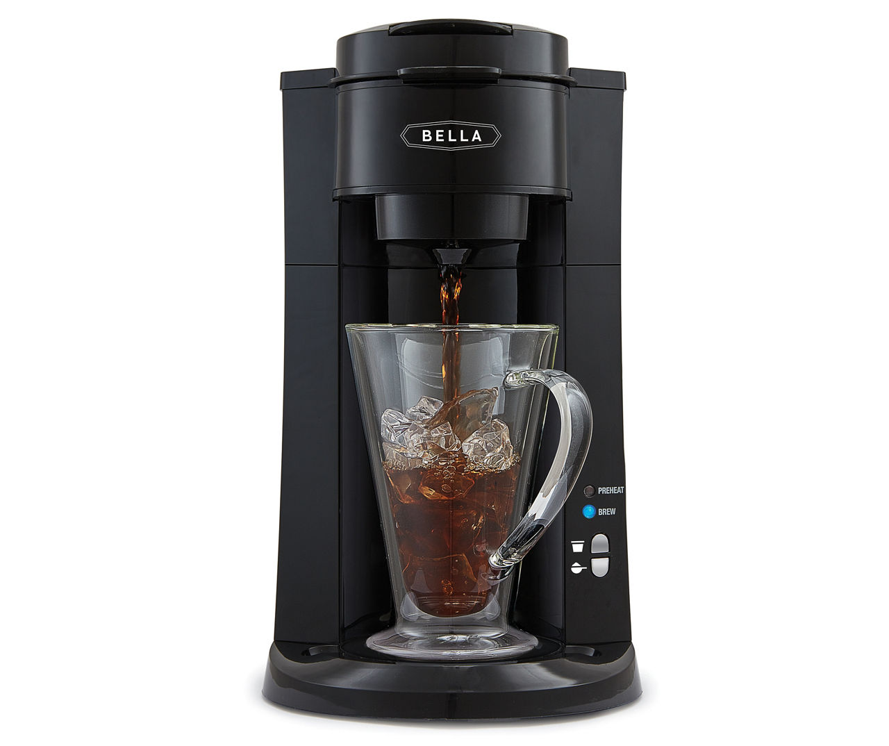 BELLA 3 brew sizes Black Single-Serve Coffee Maker in the Single-Serve  Coffee Makers department at