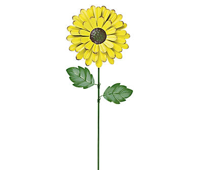 Yellow Metal Flower Decor