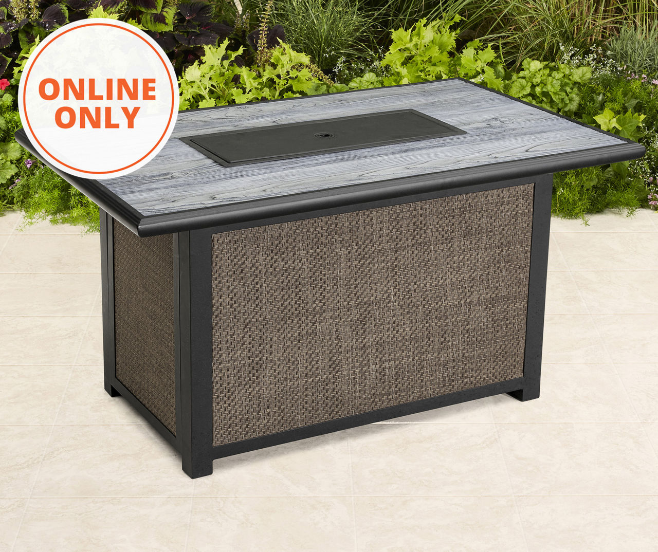 Propane fire pit table store big lots