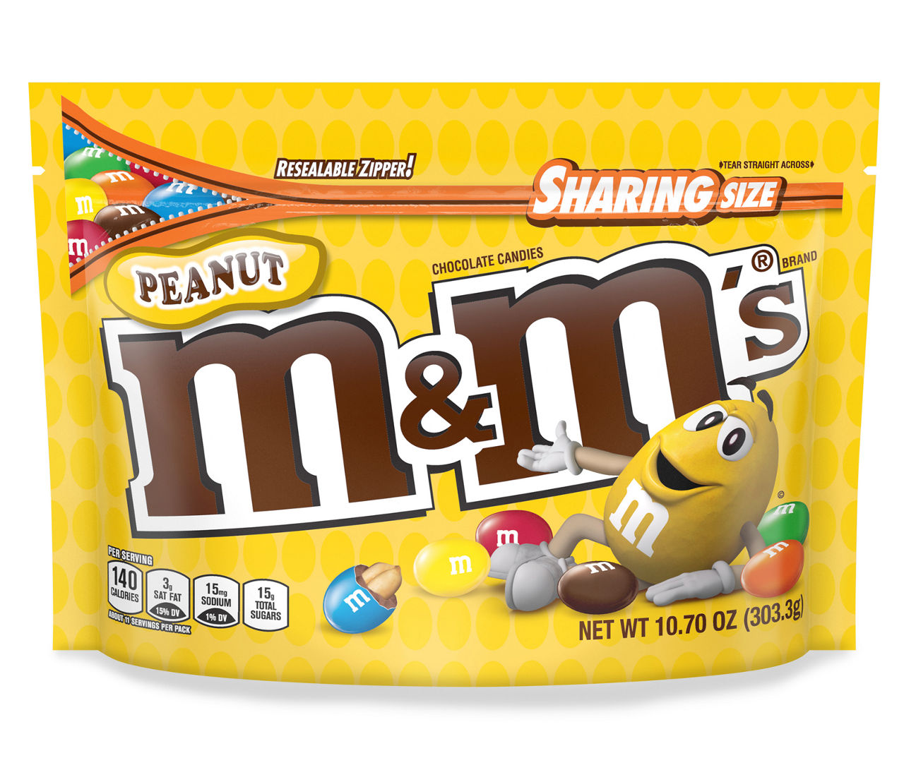 M&M'S Sharing Size Peanut Chocolate Candies 10.7 oz, Chocolate