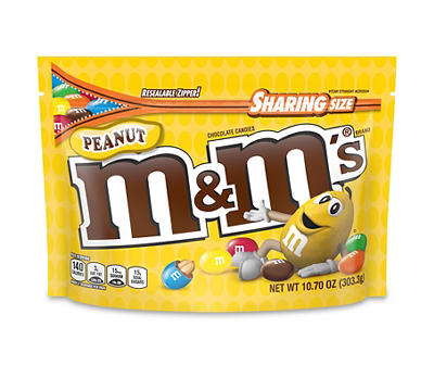 M&M's, Peanut Milk Chocolate Candy, 10.7 Oz