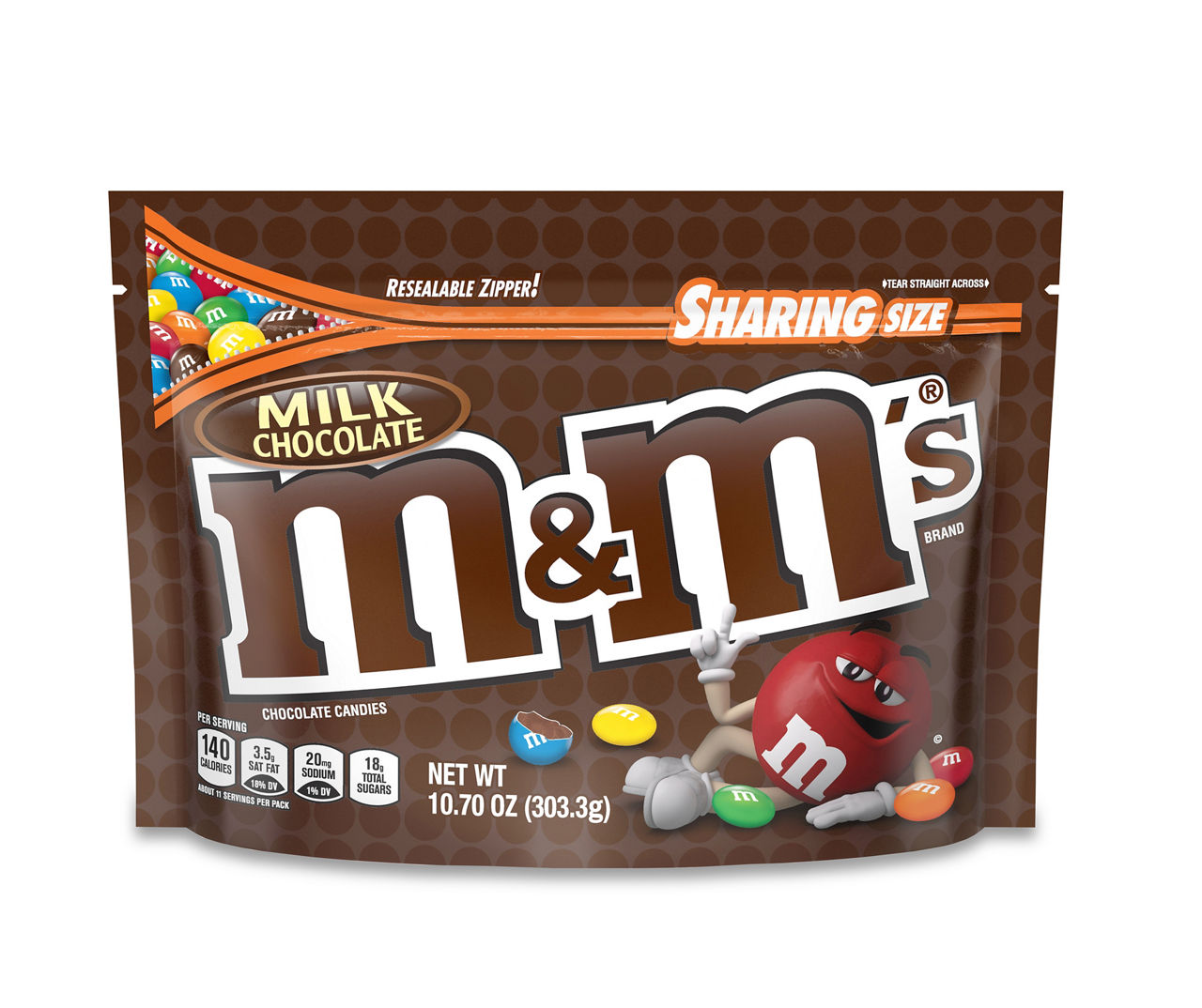 M&M's M&M's Milk Chocolate Candy, 10.7 Oz
