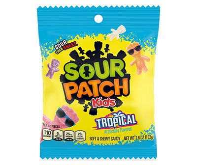 SOUR PATCH KIDS Tropical Soft & Chewy Candy, 3.6 oz
