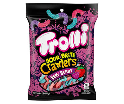 Very Berry Sour Brite Crawlers Gummy Candy, 4 Oz.