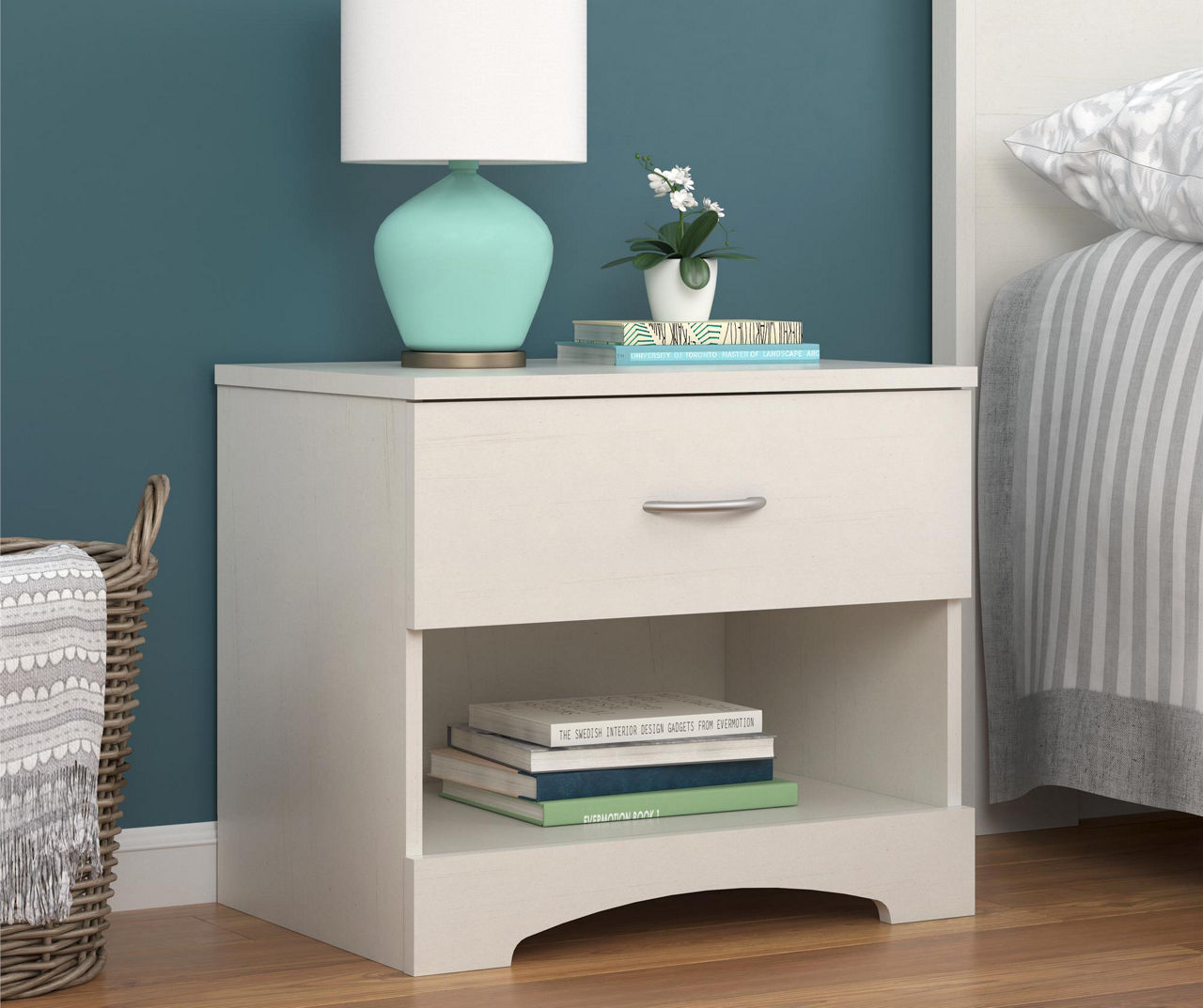 Ameriwood Ivory 1Drawer Nightstand Big Lots