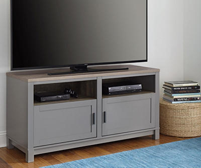 Gray & Rustic Brown TV Stand